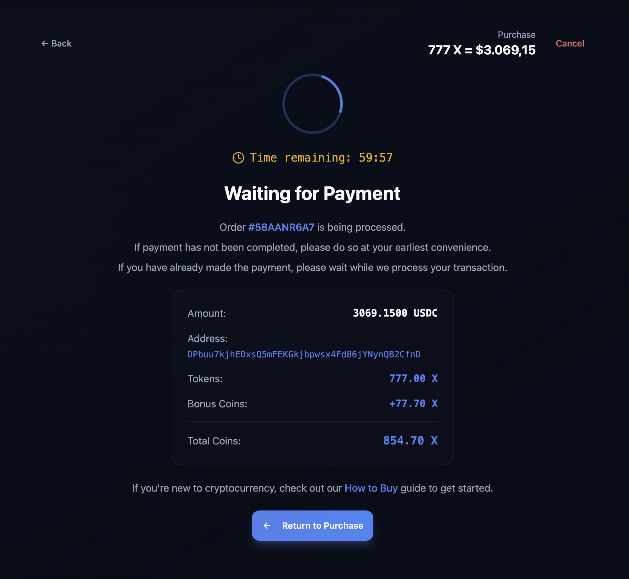 transaction waiting